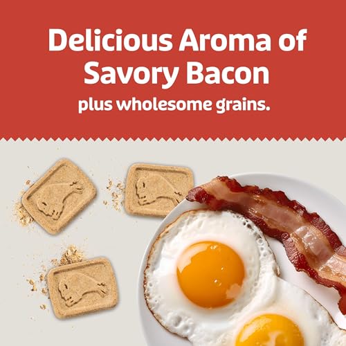 Blue Buffalo Health Bars Crunchy Dog Biscuits, Oven-Baked with Natural Ingredients, Bacon, Egg & Cheese, 16-oz Bag