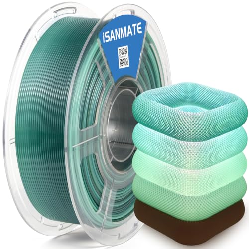 iSANMATE High-Speed PETG Translucent Filament 1.75 mm, PETG Transparent Gradient Filament, Dimensional Accuracy ±0.02 mm