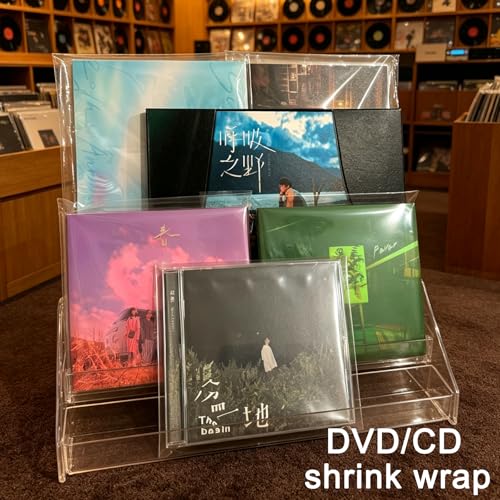 Image of Shrink Wrap Bags, 100 Pcs 7x10 Inch Clear PVC Heat Seal Bag Film for Packaging Books, Soap Sleeve Packaging, Jars, Gifts, DVD /CD Film, Photo Frames, Candles, Bottles, and Homemade DIY Projects