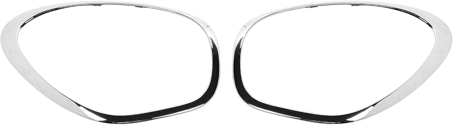 Front Left Right Headlight Trim Bezel for Mini Cooper Countryman 2011-2016 Headlamp Bezel Headlight Cover Replacement 51139801573 51139801574 2Pcs Sliver