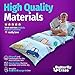 Butterfly Craze Floor Pillow Case - Versatile Lounge Seat & Floor Bed - Custom Support for Sleeping Pad & Guest Bed - Machine Washable Cover & Ground Cushions - Queen Size, Cars Blue