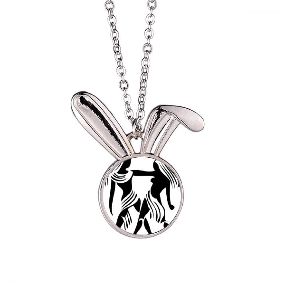 Collier signe zodiaque lapin pendentif constellation aux finitions
