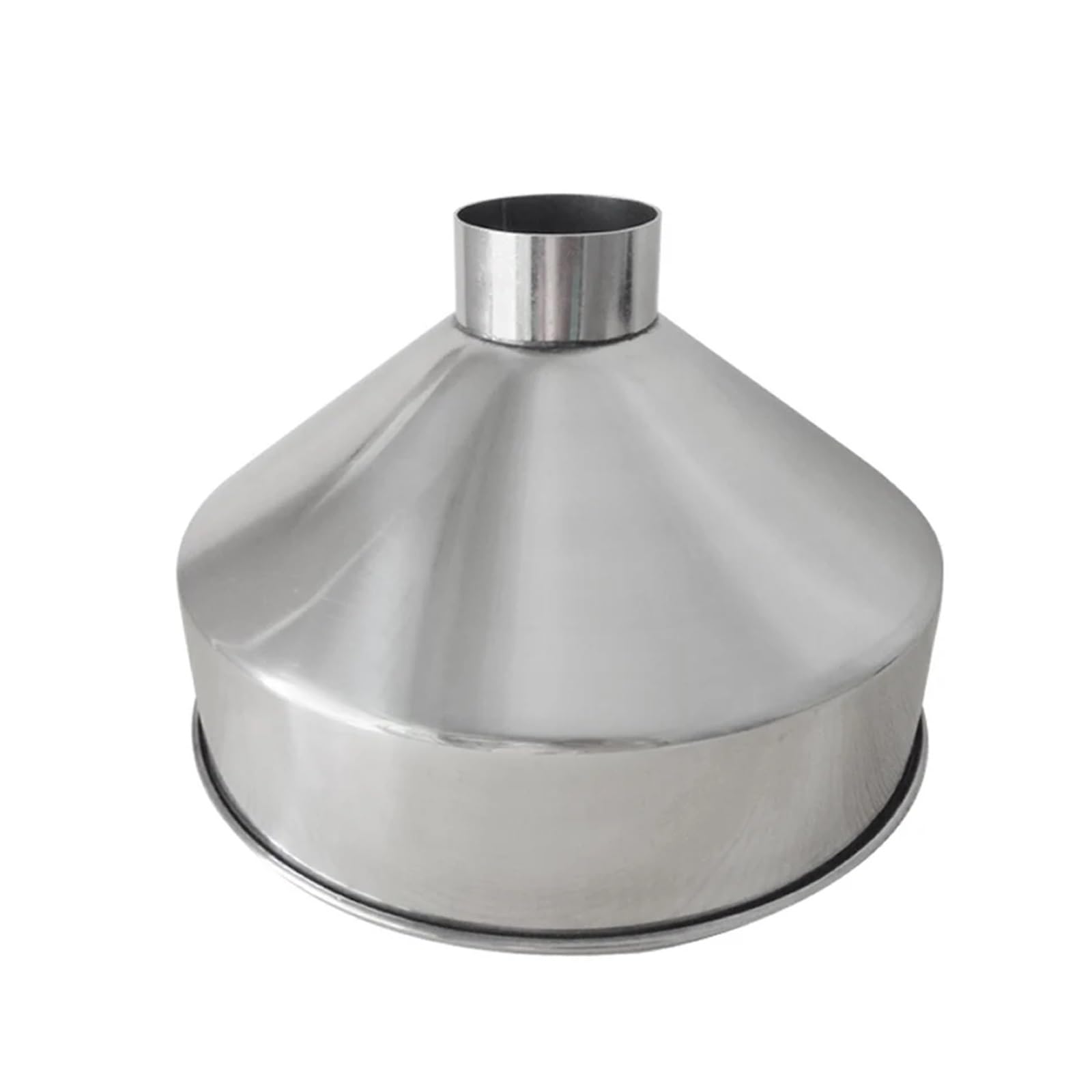 Embudo Grande de Gran diámetro de Acero Inoxidable 304, Embudo de maquinaria de refinación Industrial de Alimentos de Grano, 24cm, 28cm, 1 ud. (Color : A)