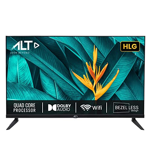 ALT 80 cm (32 inches) Bezelless HD LED Smart TV 32HACX (Black) 2023 Model