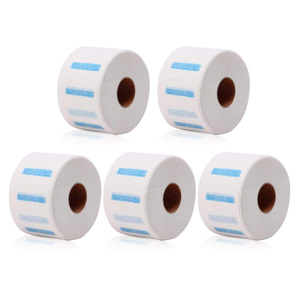 MOGOI Papier de cou 5 rouleaux bandes jetables protection cou collier coiffure extensible