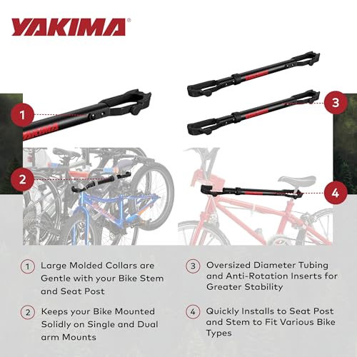 Image of Yakima TubeTop Hitch Mounted Bike Rack Seat Post Adapter, 2 Pack