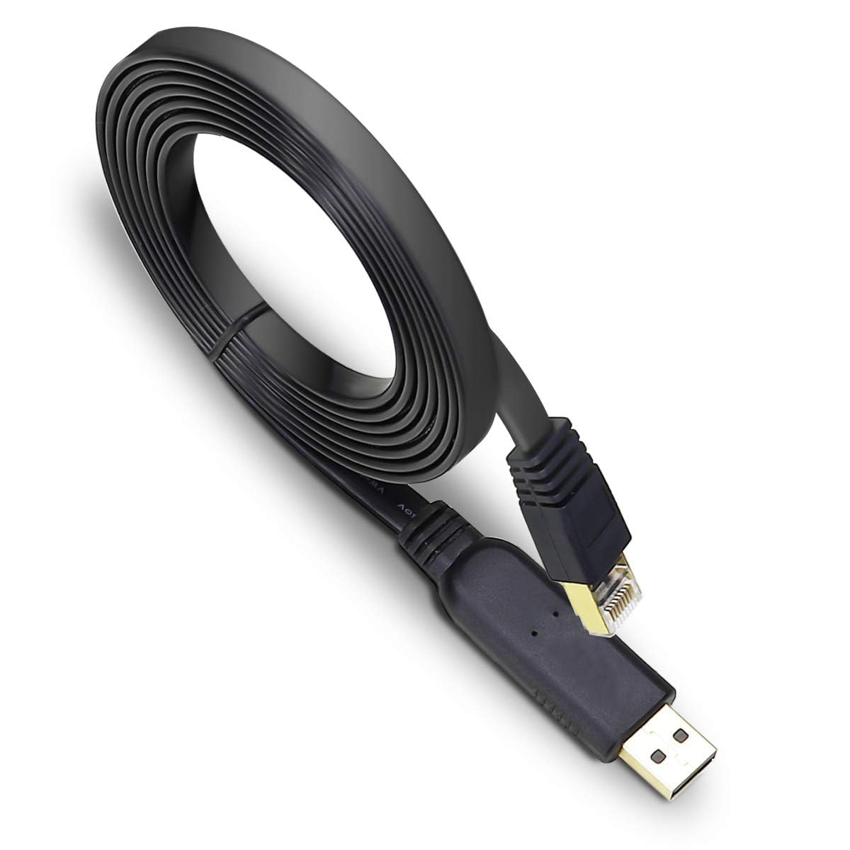 MICROWARE USB Console Cable 1.5 Meter USB to RJ45 Serial Adapter Compatible with Router/Switch of Cisco Black-image-19