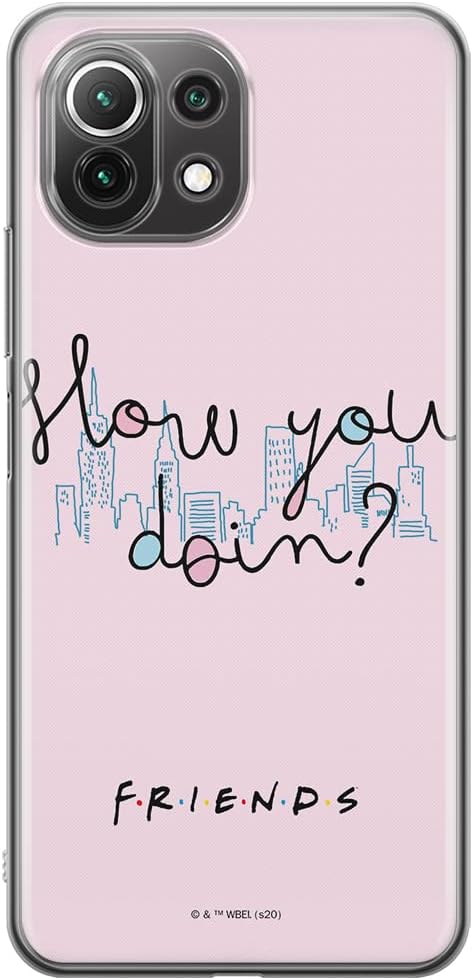 ERT GROUP Mobile Phone case for Xiaomi 11 Lite 4G/5G Original and Officially Licensed Friends Pattern 008 optimally adapted to The Mobile Phone, case Made of TPU Multicolor