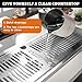 Stainless Steel Drip Tray, Flush Mount Beer Drip Tray with Drain for Home Kitchen Hotel Cafe Restaurant Beverage Shops (20.8x6.4 inch Silver)