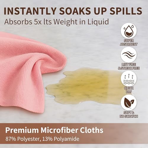 Microfiber Cleaning Cloth Roll – 80 Pack, 12