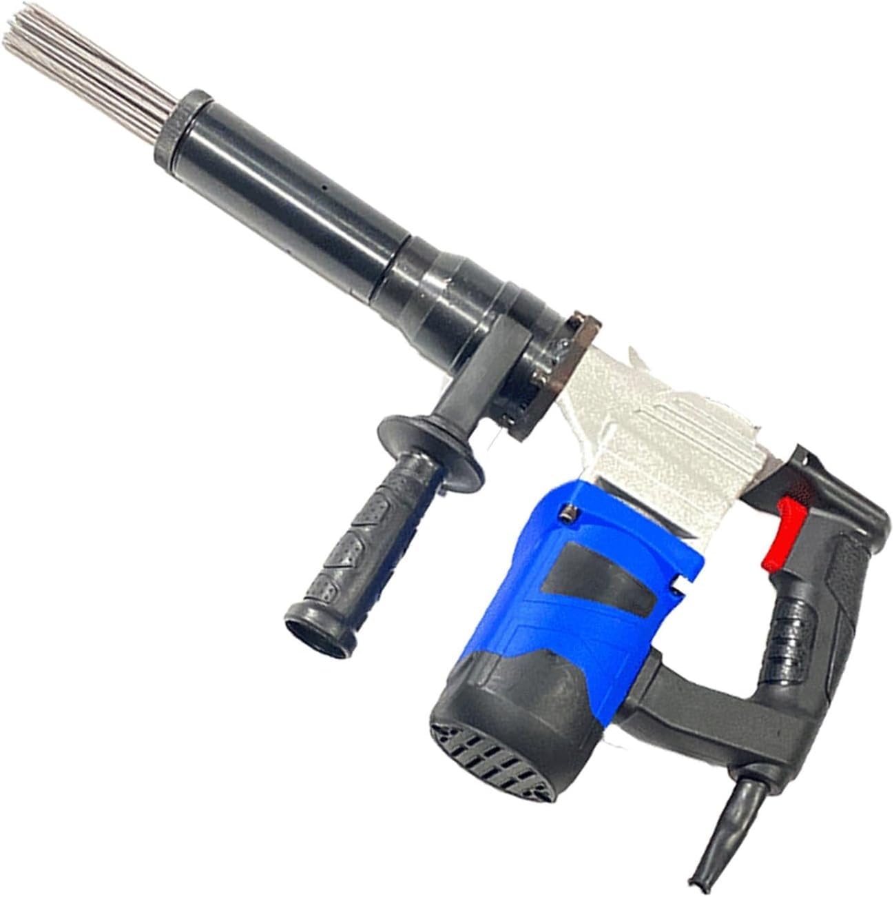 Escalador de agujas eléctrico de mano, herramienta industrial de eliminación de óxido de 1100 W para descalcificación, limpiador de escoria de soldadura, pistola de descalcificación resistente
