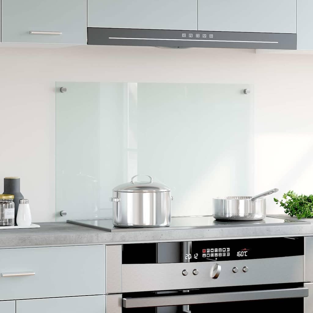 Mobili,Cucina Backsplash Trasparente 80x50 cm Vetro Temperato