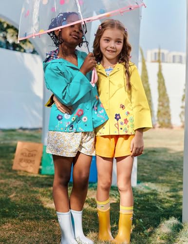 Image of Arshiner Girl Baby Kid Waterproof Hooded Coat Jacket Outwear Raincoat Hoodies