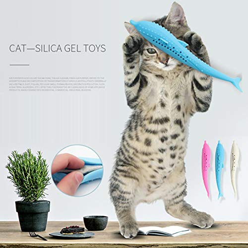 RUIMING Escova de dentes Cat Mint – Bastão molar para animais de estimação – Escova de dentes em for