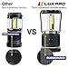 LUXPRO 4D Rugged 1000 Lumen LED Lantern with 4 Broadbeam LEDs for Up to 20 Hours of Use - Camping Lantern with Rubberized Metal Handle and IPX4 Water-Resistant Rating