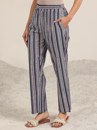 Image of Libas Printed Cotton Straight Kurta with Trouser and Dupatta