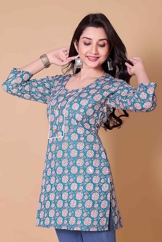 Image of Shiv Textiles Women's Cotton Printed Kurti