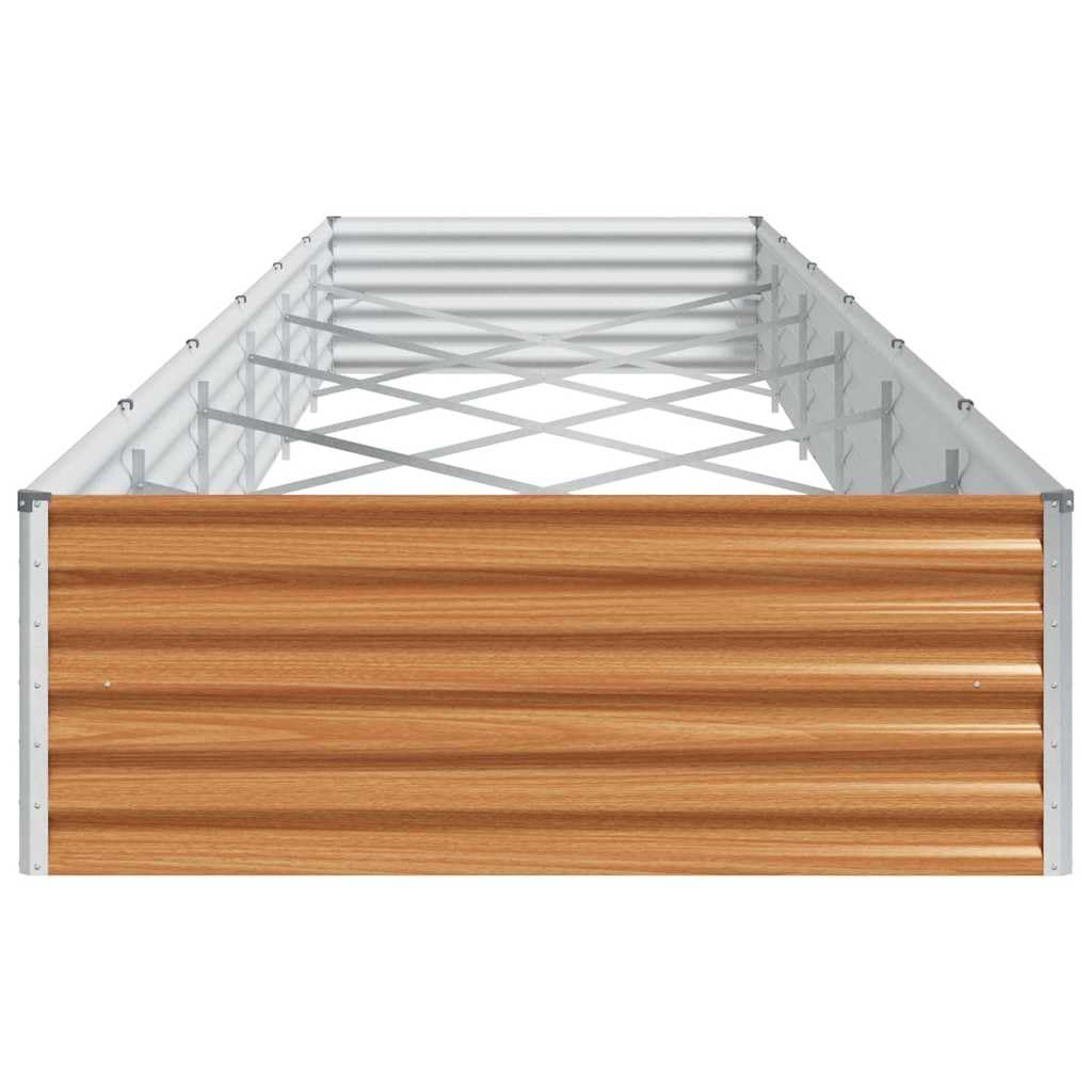 Podwyższona grządka HellBrown 582 x 100 x 36 cm stal ocynkowana