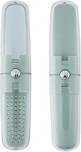 ZEBROC Compact Hair Brush with Mirror For Men and Women, 1 Pcs Travel Hair Comb for Women, Pocket Hair Brush with Mirror for Purse, Mini Travel Mirror with Hair Comb for Purse Bag (Green)