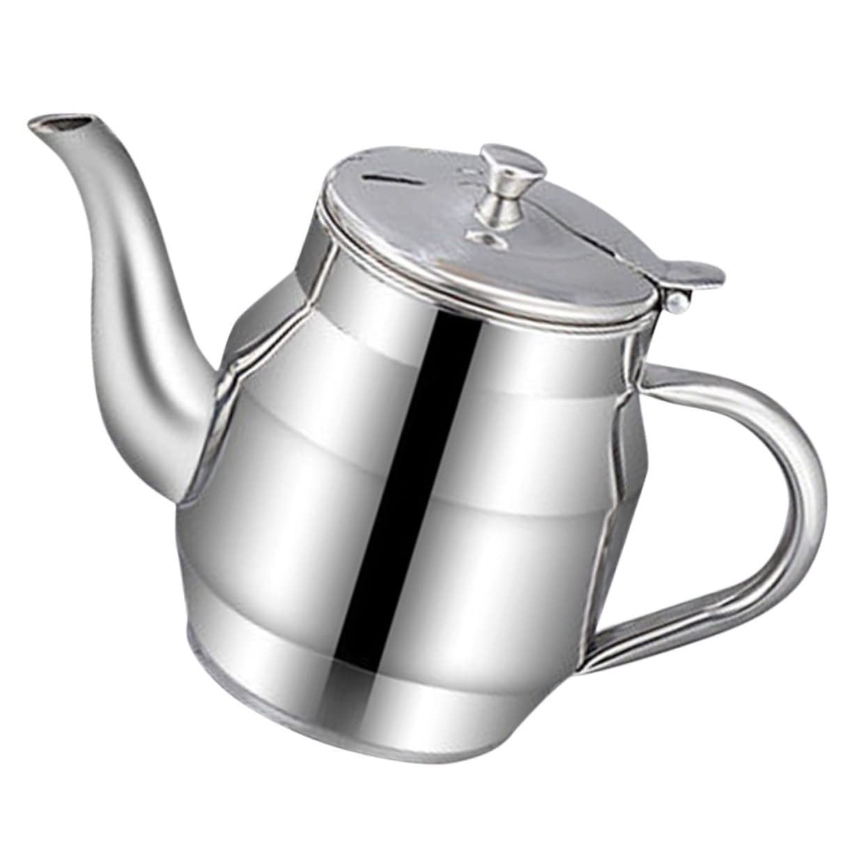 CVHfhjTG oil dispenser, Stainless Steel Kitchen Oil Dispenser with Filter Strainer Leak Capacity Vinegar Bottle
