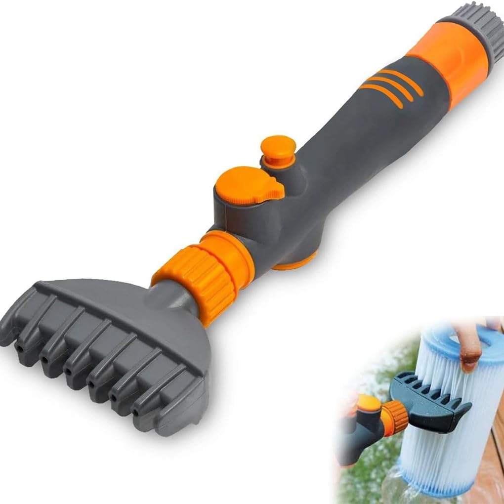 Brosse de Filtre de Piscine Nettoie efficacement Les filtres de Spa et de Piscine Outil de Nettoyage de connecteur de Tuyau de Nettoyage portatif ABS