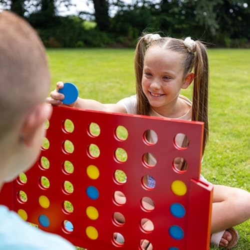 Grasshopper Games | 4 in Row Game, 46 Discs and Carry Bag, Classic Four in a Line Game, Outdoor Family Game for Kids and Adults Grasshopper Games | 4 in Row Game, 46 Discs and Carry Bag, Classic Four in a Line Game, Outdoor Family Game for Kids and Adults