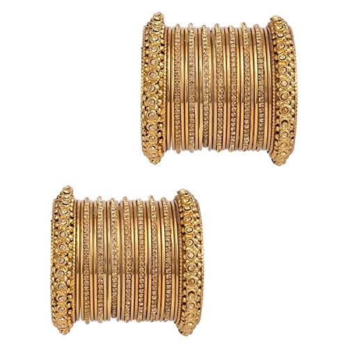 Efulgenz Boho Vintage Antique Gypsy Tribal Indian Oxidized Gold
