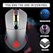 immagine 3KLIM Aim Mouse Gaming Chroma RGB USB + Regolabile 500-7000 DPI + Alta Precisione, Pulsanti Programmabili, Impugnatura Ergonomica per Ambidestri + Mouse PC Laptop Gaming, Compatibile PS4 (Grigio)