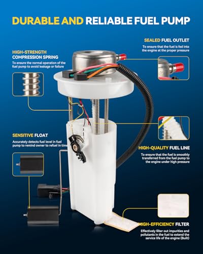 Image of PHILTOP Electric Fuel Pump Assembly FG1043 Fit for Jeep Grand Cherokee