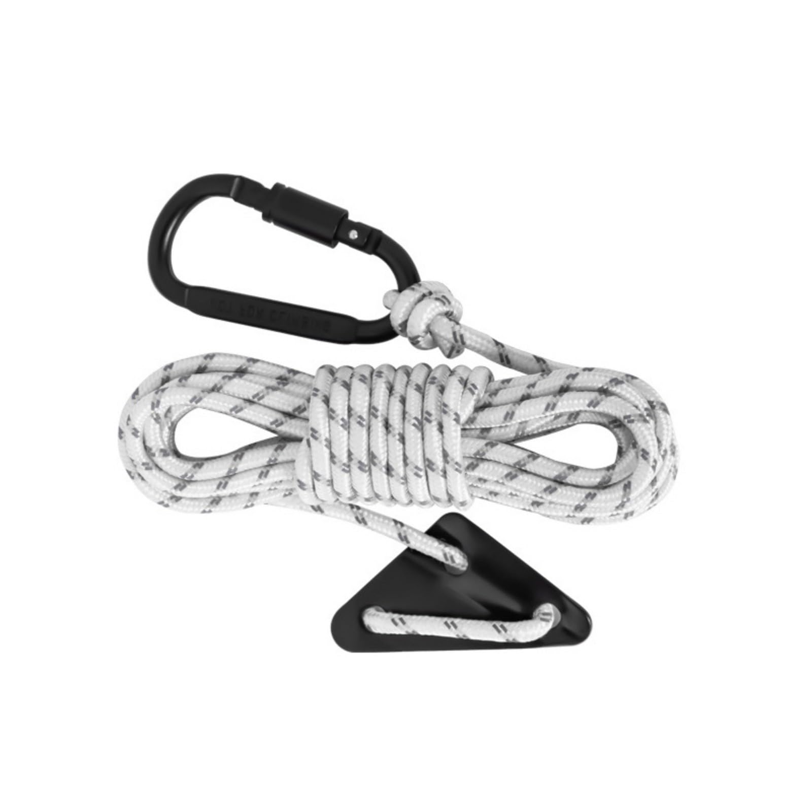 5pack Armygreen Reflective Guy Rope Reinforced Windproofed with Buckles for Camping Tents Weather Resistant Tent