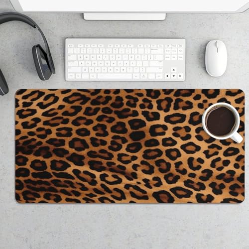 Cool Cheetah Leopard Desk Pad con Base de Goma Grande miniatura 5