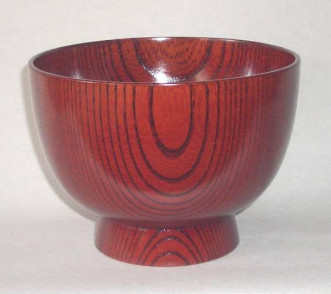 越前漆器□越前塗 合鹿椀 欅 拭き漆朱or黒1客