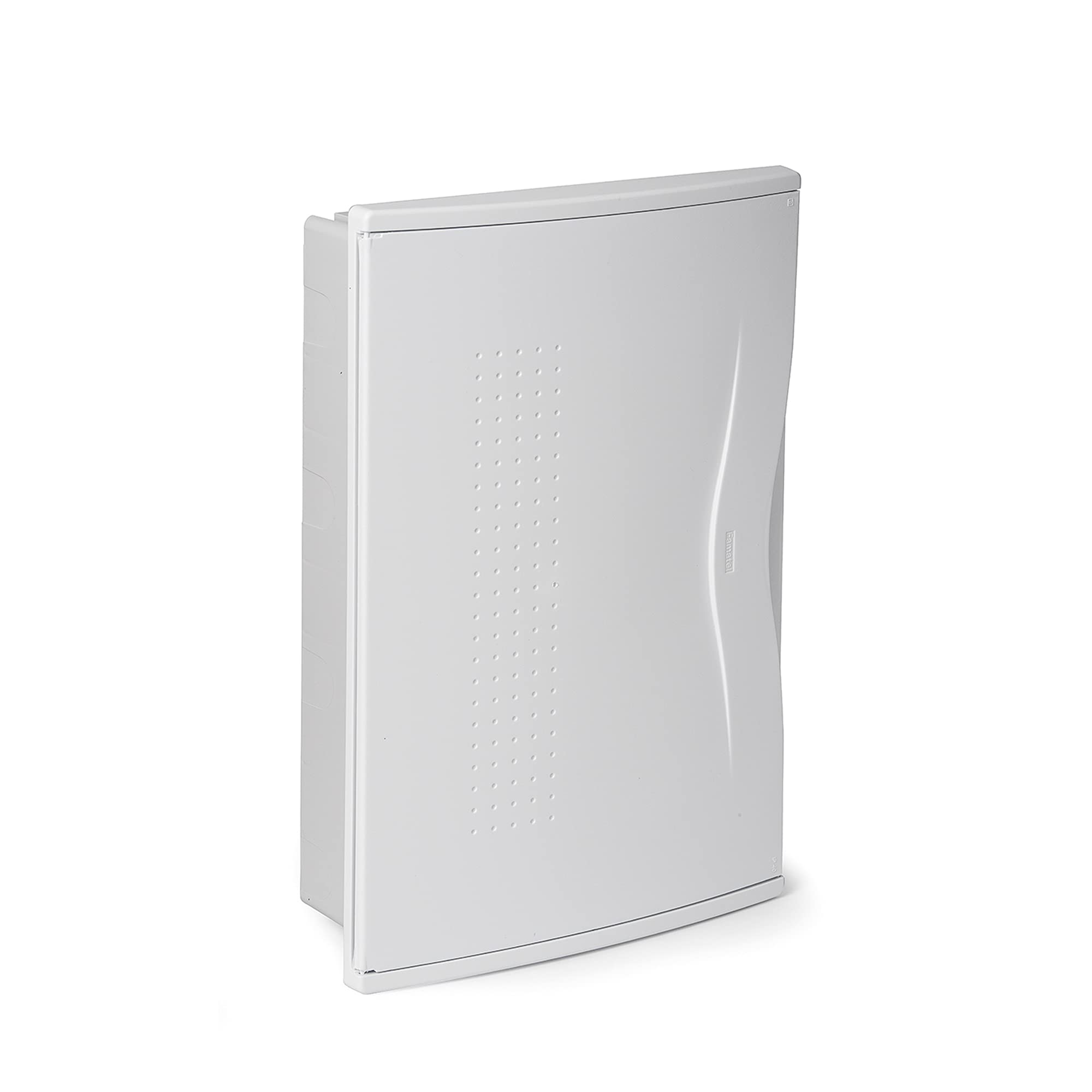 FAMATEL – Armario Nuova Empotrar | IP40 | 36 elementos | 440 x 286 x 78 mm | Puerta opaca | Gris, blanco