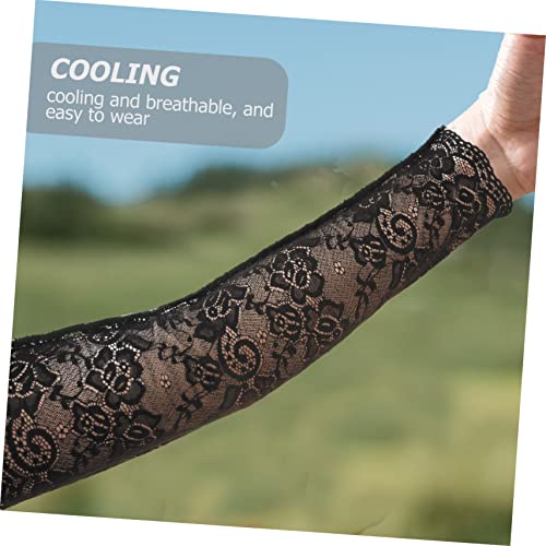 BRIGHTFUFU 4 Pares De Capas De Mangas De Renda Gelada Para Braço Capa Protetora De Braço Portátil Pr