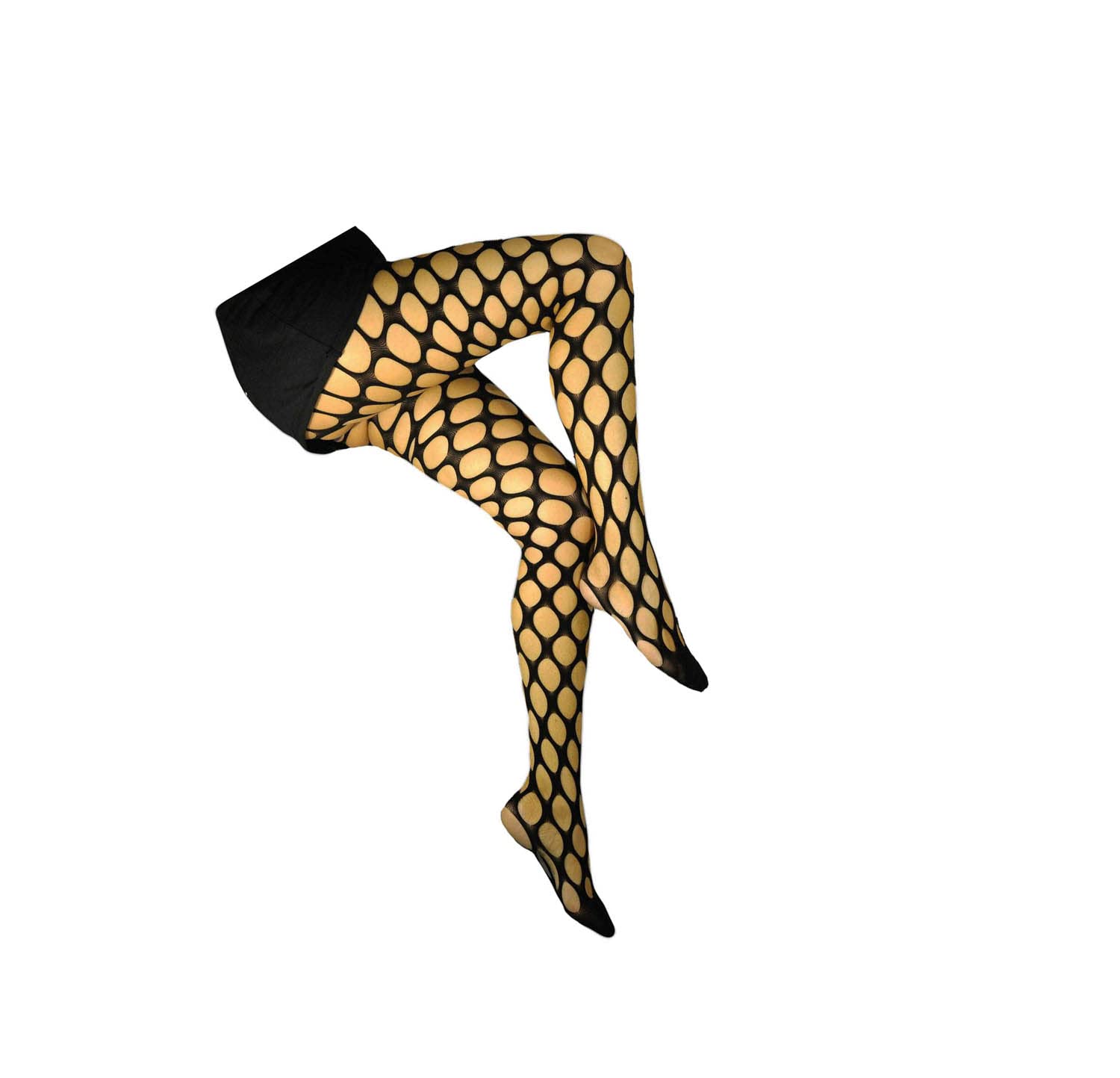Sexy calze collant a rete - maglia con buchi grandi in morbidissima microfibra elasticizzata - 100% Made in Italy