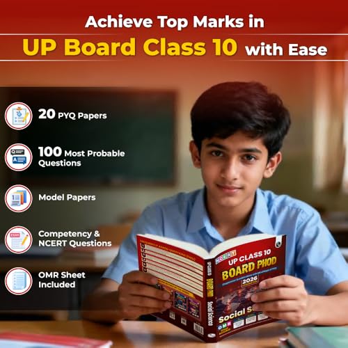 Image of PW UP Board Phod Class 10 Social Science Question Bank Chapterwise with 14 Mind Maps and PYQs For 2026 Board Exam | 100 Most Probable Questions and Model Papers with OMR Sheet
