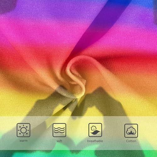 Rainbow Stripes Underwear for Girls, Toddler Briefs, Girls' Cotton Brief Underwear, 2–8 Years3