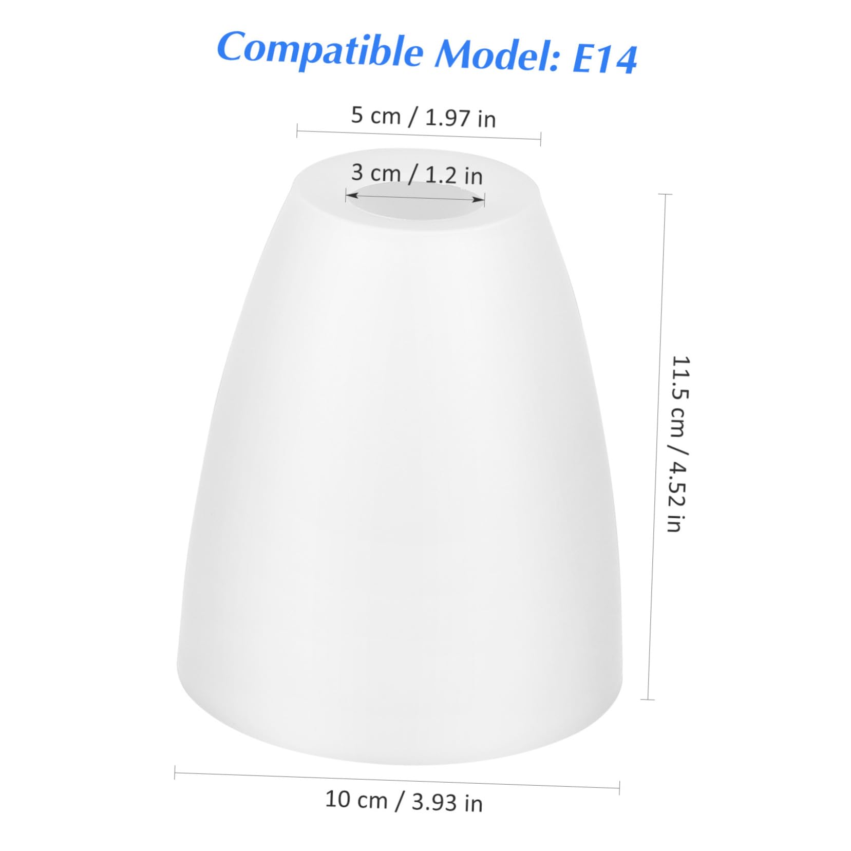 Artibetter 2Pcs Small White Plastic Lampshades with 1.18In Opening for Table Desk Lamp Light Shade Cover Indoor Home Office - Image 3