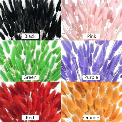 Pampas Grass Decor Tall, 120 piezas flores secas miniatura 2