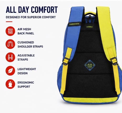 Image of Strix Backpack for Boys & Girls | 3-Compartment School, College & Travel Backpack