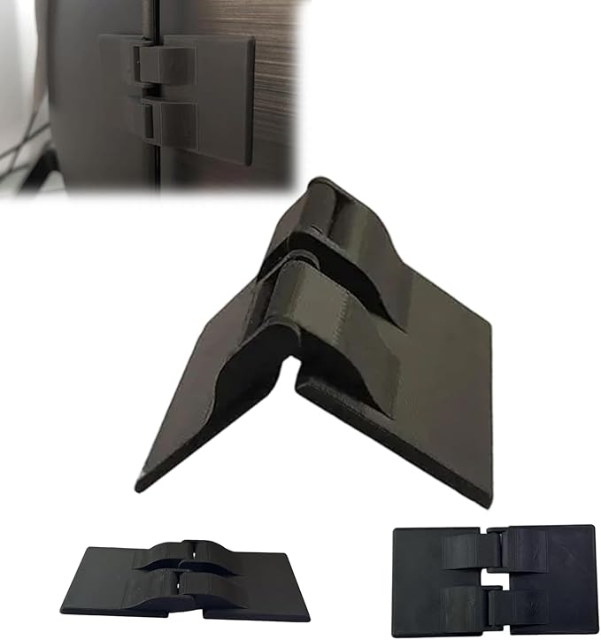 Pack of 2 Monitor Connectors with Adhesive for Sim Racing Monitor Alignment Kit - Tool-Free Adhesive Hinge for Triple Screen Setup, No-Clamp Design