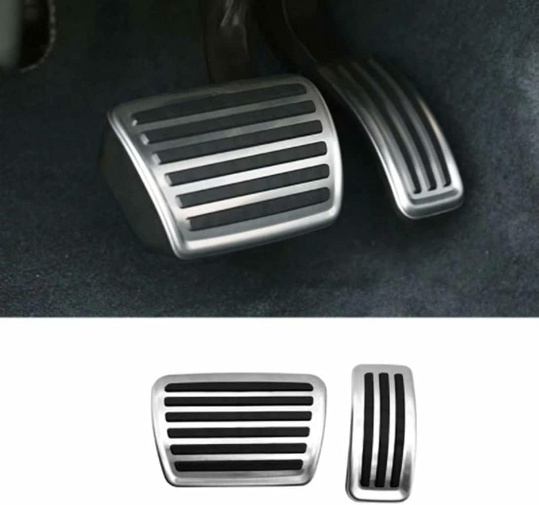 For Audi Q7 2016-2021 Q8 2019-2021 Pedals Pads Car Accelerator Brake Clutch Pedal Plate Cover Trim For Porsche Cayenne 2018-2020