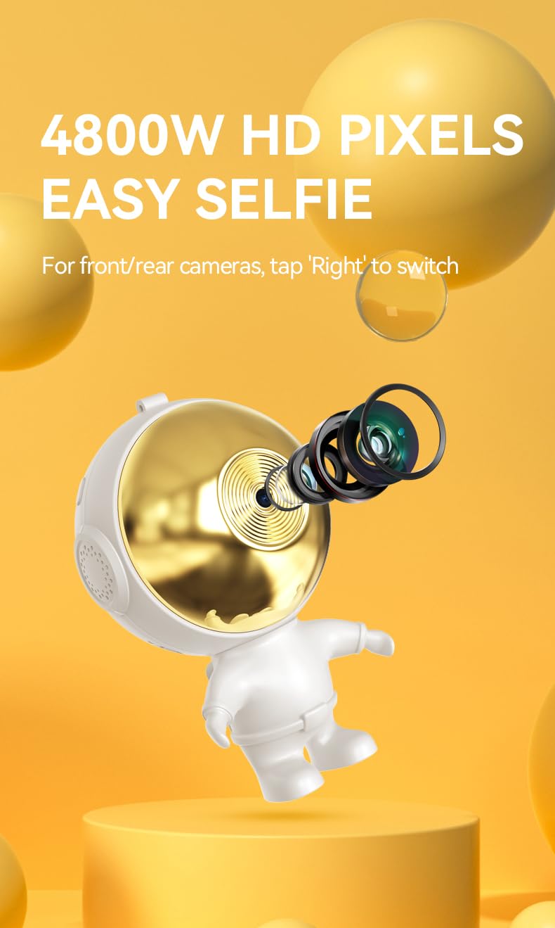 I clean Kids Camera for 3-12 Year Old Girls and Boys,Children HD Digital Video Camera,Best Kids Gift for Chritmas Birthday Festival(Gold)