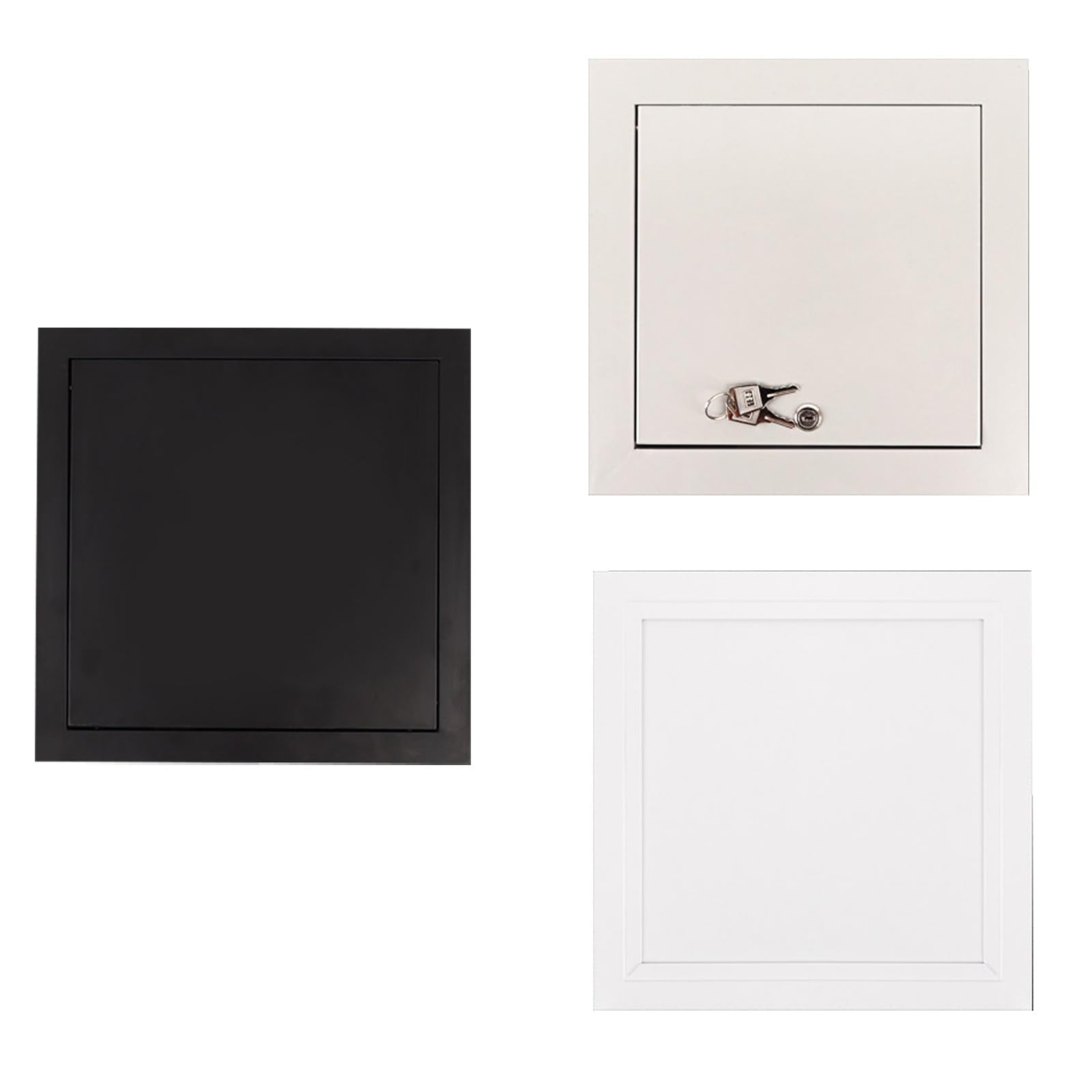 Metal Drywall Ceiling Access Panel，Attic Inspection Hatch，Home Commercial Electrical Plumbing Inspection Service Flap，for Plumbing/Electrical(White,55x60cm)