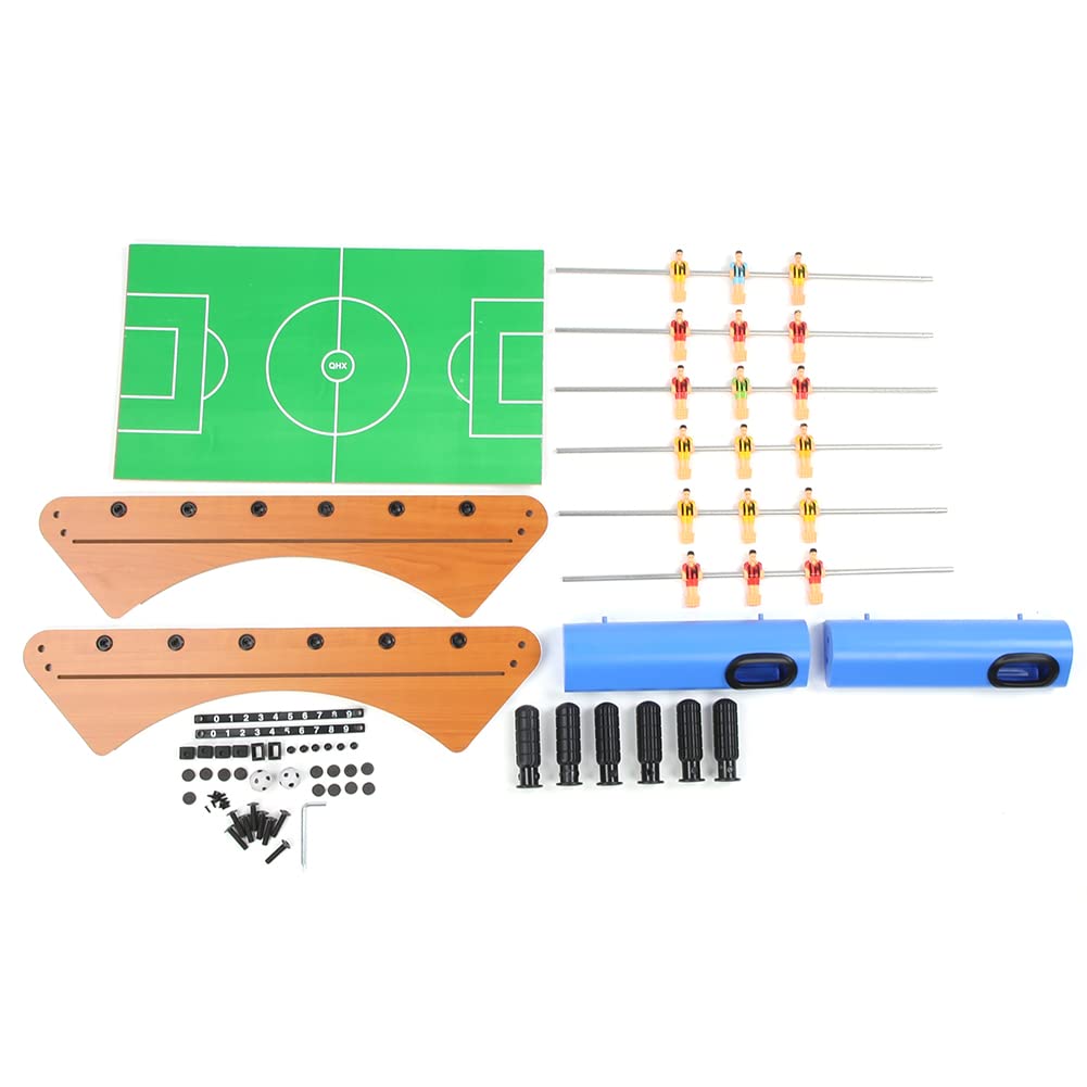 Chrees Futbolín Juegos de Fútbol Mini Juego de Futbolín Juego de Fútbol de Escritorio 6 Varillas Simulación de Barras de Puntuación de Interior para el Hogar, Fiesta