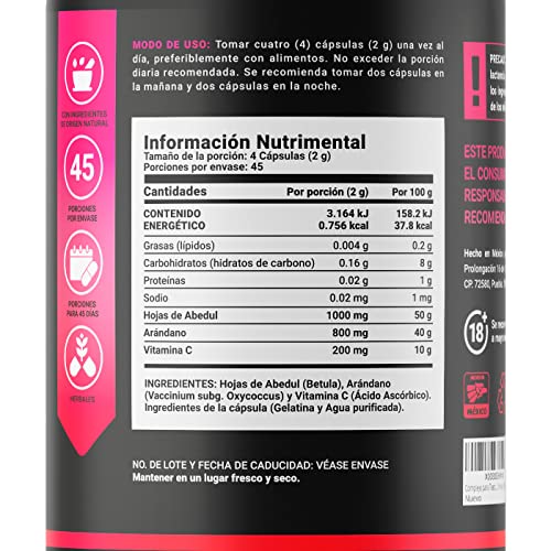 Herbal Plus, tabletas de arandano rojo Marca B Life Company (2)