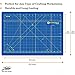 Crafty World 12 x 18 Cutting Mat for Sewing, Self Healing Double Sided Quilting Crafts Mat - Fabric Cutting Mat - Non Slip surface - Rotary Cutting Board
