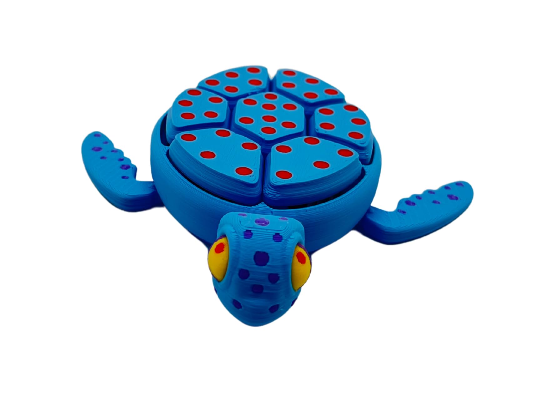 Water Melon Turtle Fidget Clicker - Desk Accesory - Sensory Toy - Stress Relief - Anxirty - ADHD - Autism - for Young and Old - Printed in Texas -