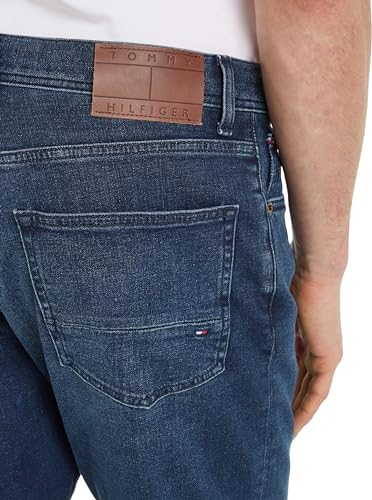 Tommy Hilfiger Herren Jeans Hose Regular Straight Fit, Blau (Bridger Indigo), 29W/34L – Ansicht 3