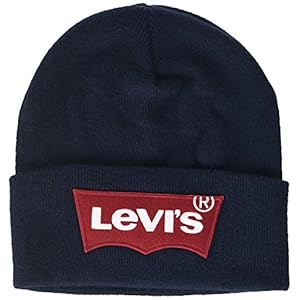 Levi’s Oversized Batwing Beanie, Cuffia Uomo, Blu (Navy Blue 17), Taglia unica